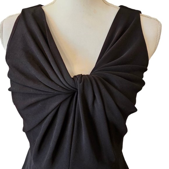 Maggy London 2 4 Black Yoli Jumpsuit‎ Jersey Knit Sleeveless Relaxed Leg - Picture 4 of 13